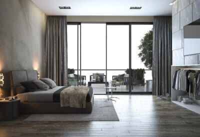 3d-rendering-loft-modern-bedroom-near-window-view